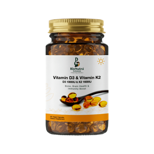 Vitamin D3-1000IU, Vitamin K2-1600IU-90 softgels